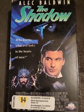 Universal The Shadow VHS with Blue and Black Artwork
